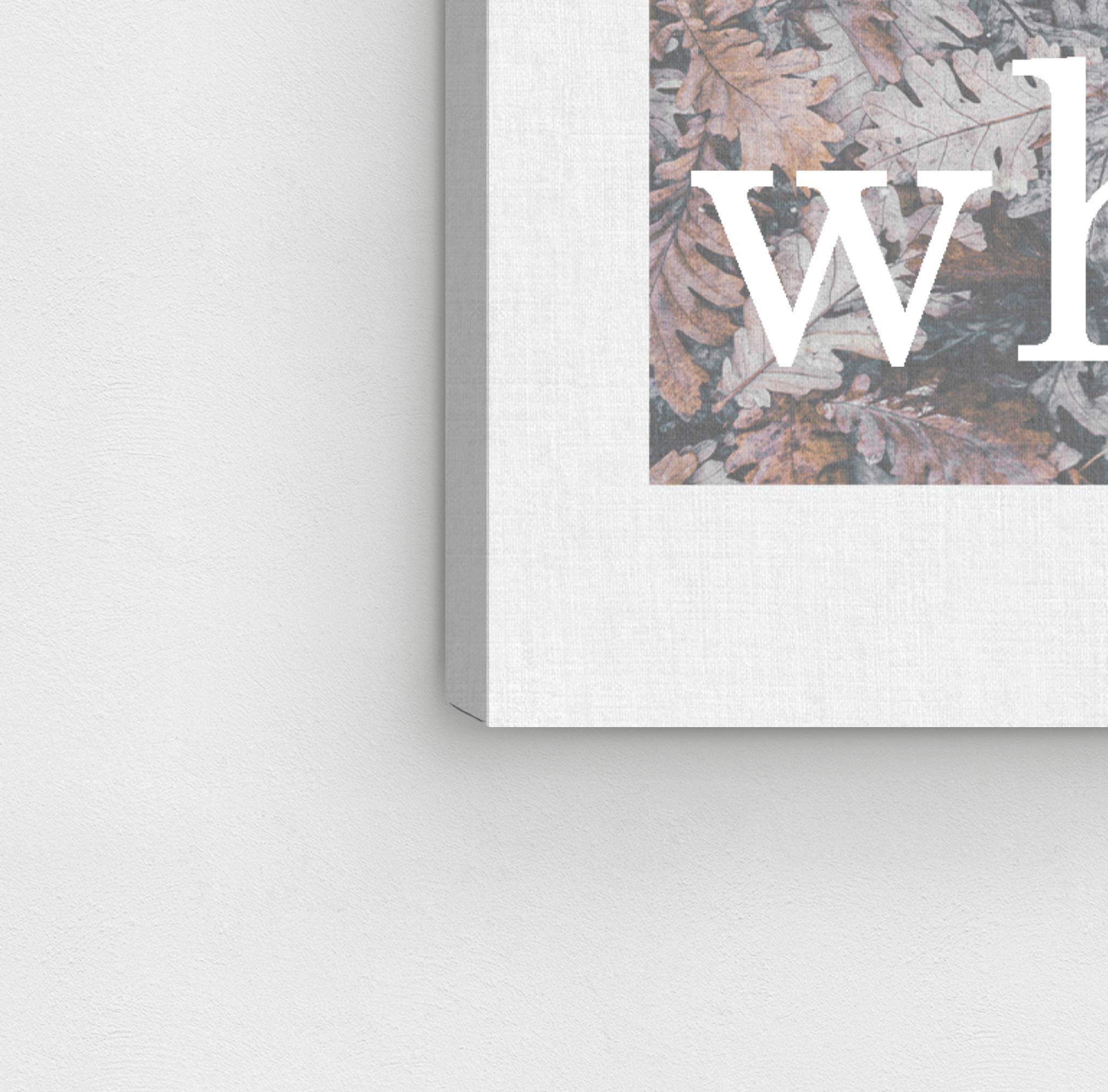Oliver Gal Artist Co. 'For A Little While' Typography Wall Art Canvas Print - 20x30 Inch Brown & White Home Decor | Perfect for Living Room, Bedroom & Office Inspiration