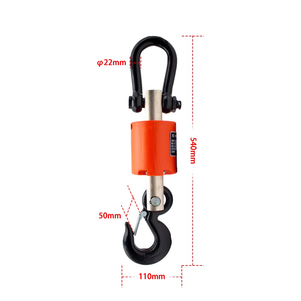 3T Wireless Digital Crane Scale - Heavy Duty Industrial Hanging Scale with Handheld Meter (3000KG/6614LBS) - Perfect for Construction, Shipping, and Warehouse Weight Measurement
