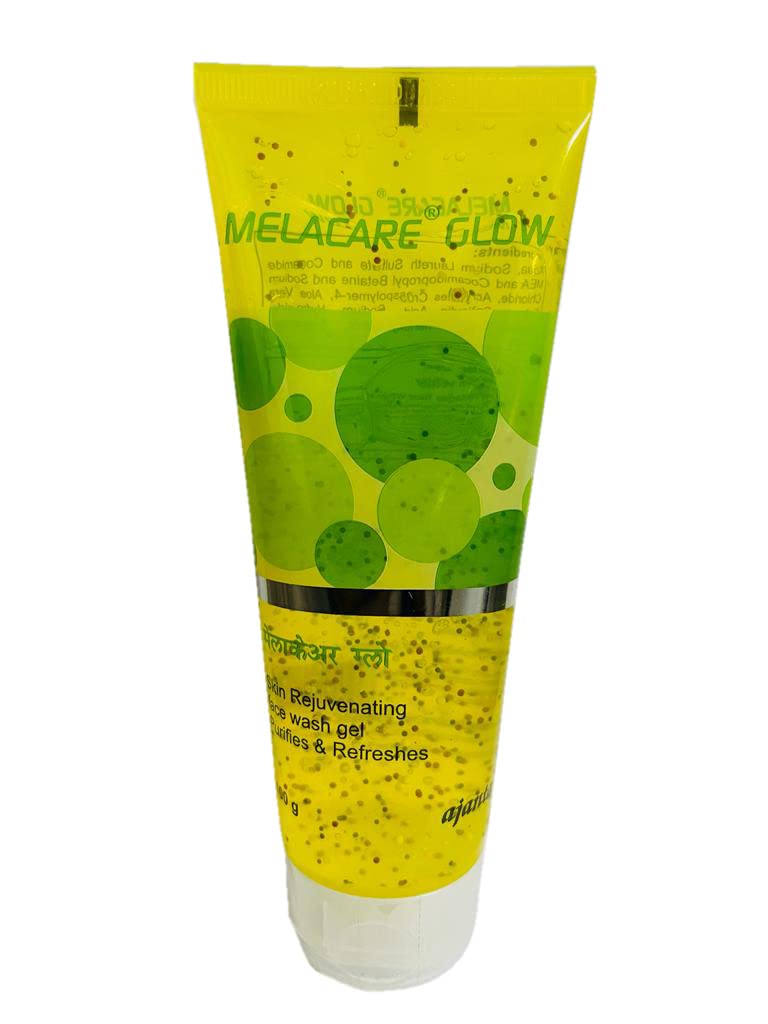 MELACARE GLOW Facial Cleanser for Radiant Skin - Gentle Daily Face Wash for All Skin Types | Perfect for Morning & Night Skincare Routine