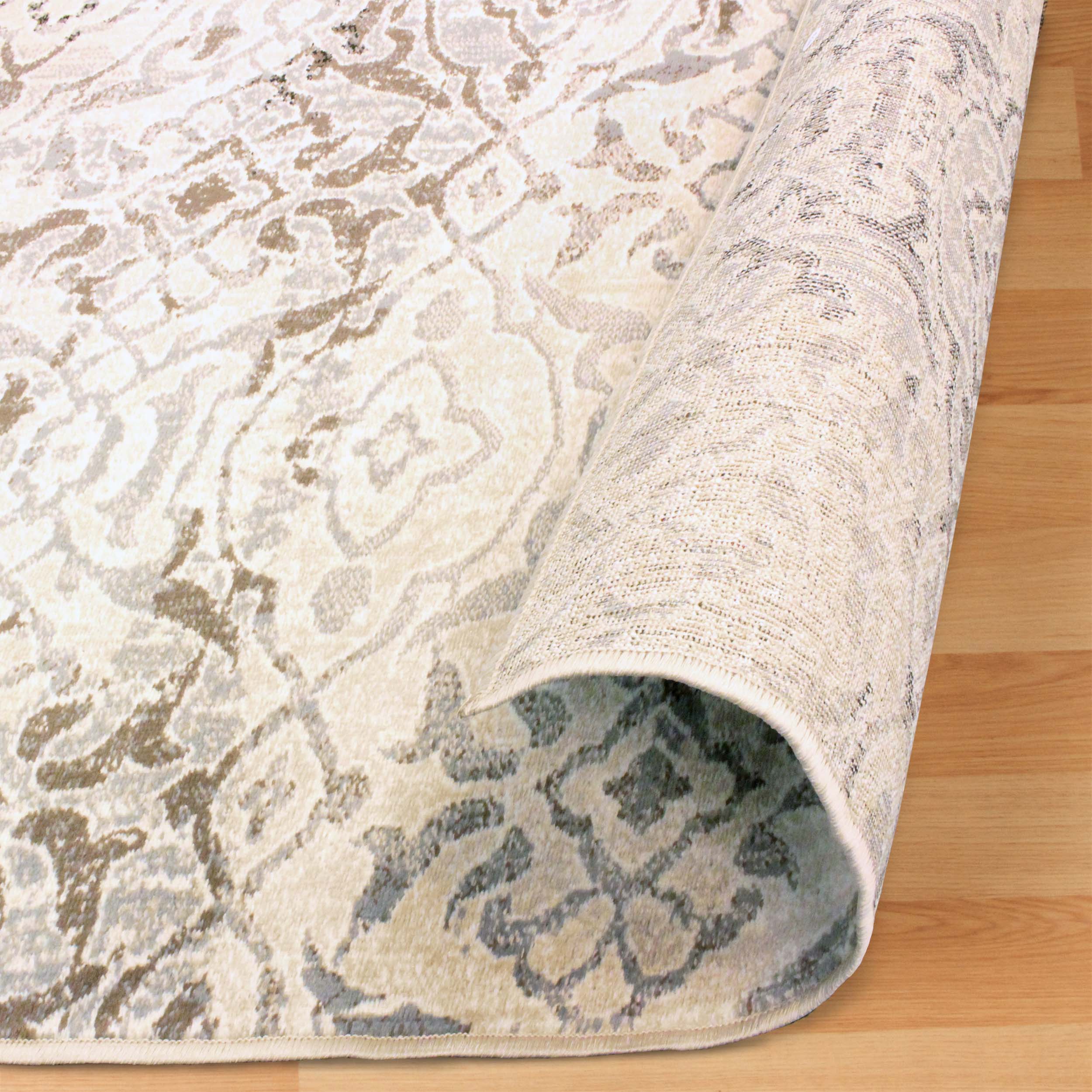 Premium Corbin Damask Traditional Indoor Area Rug - Soft & Durable Non-Slip Living Room Carpet for Home Decor | Perfect for Bedroom, Dining Room & Office