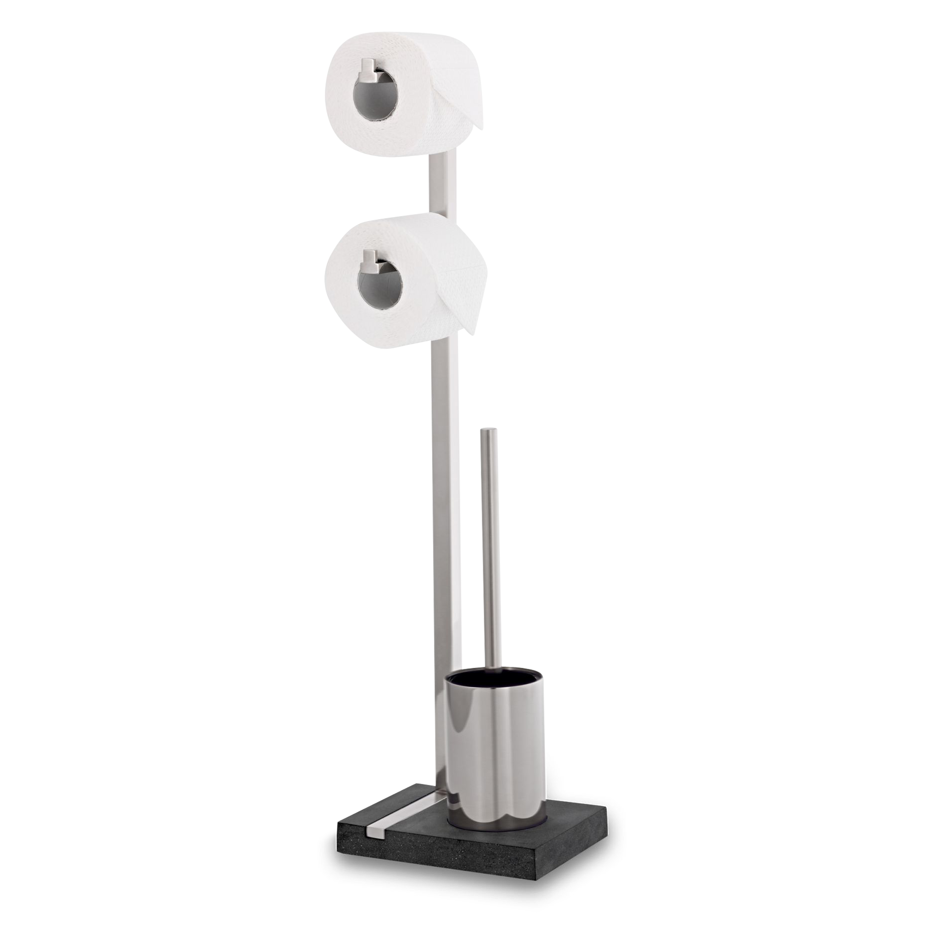 Mento Toilet Paper Holder - Sturdy Bathroom Tissue Stand with Non-Slip Base for Home, Office, or RV Use - Perfect for Organizing Toilet Rolls in Any Space