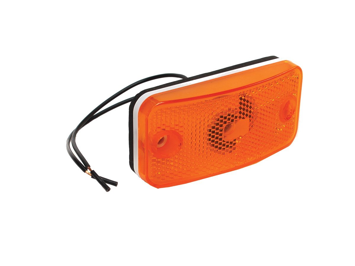 RV Designer E397 Amber Clearance Light - Fleetwood Style Exterior Hardware for RVs, Trailers & Campers - Durable & Weatherproof for Safe Night Driving