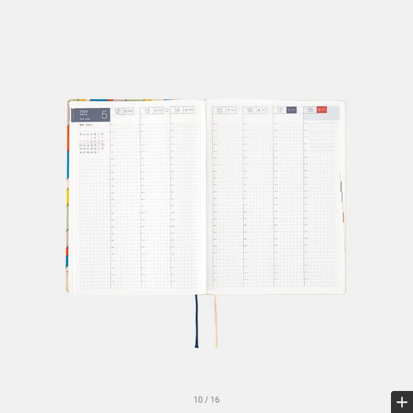 Hobonichi Techo 2025 Planner - A5 Size Daily Journal with Rainbow Art Cover, English Edition | January Start, Monday Week Format | Perfect for Bullet Journaling, Creative Writing & Productivity Tracking