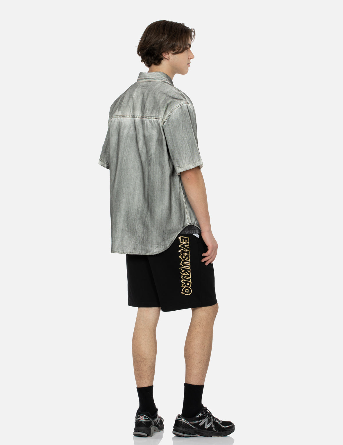 Seagull Embroidery Relaxed Fit Short Sleeve Shirt for Men - Casual Summer Beach Wear & Vacation Outfit