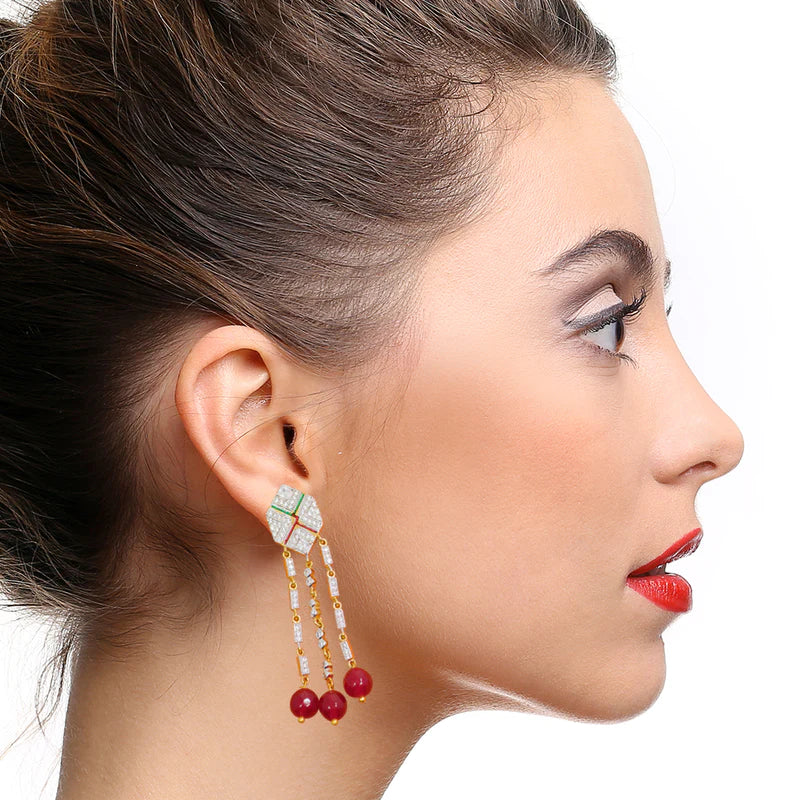 Dangle Pearl Earrings for Women - Elegant Drop Pearl Jewelry Gift for Bridal, Party & Special Occasions