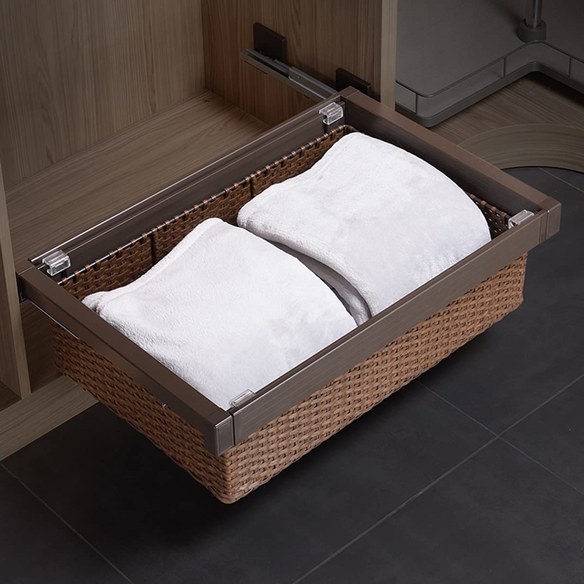 Pull Out Drawer Wardrobe Storage Box Organizer - Closet Shelves & Clothes Basket Organizer for Home, Bedroom, Dorm - Perfect for T-Shirts, Sweaters & Accessories Storage