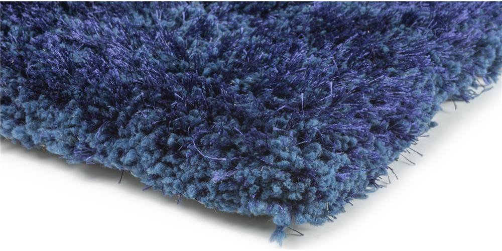 Cosmo Shag 81106 Blue Area Rug 5x7 Feet - Soft Plush Rectangle Carpet for Living Room, Bedroom & Nursery | Home Decor & Floor Comfort
