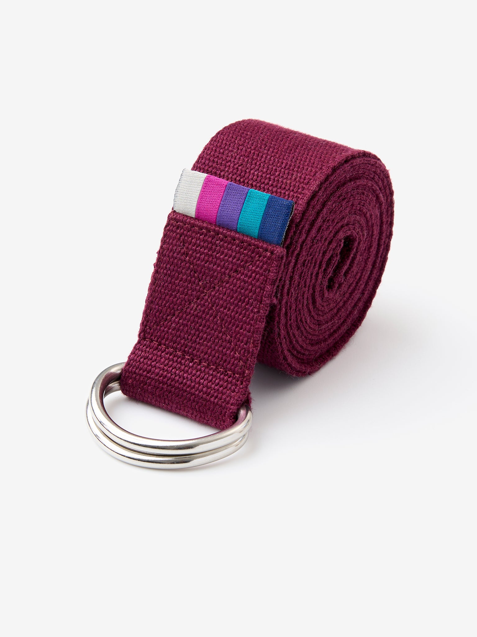 Organic Cotton D-Ring Yoga Belt for Stretching & Flexibility | Premium Yoga Accessory for Home & Studio Practice | Eco-Friendly & Comfortable