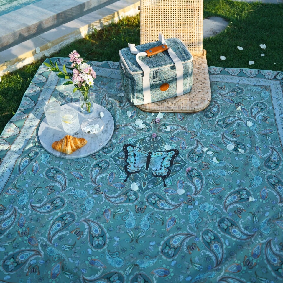 XL Butterfly Effect Sand Free Beach Towel - Quick Dry, Lightweight & Super Absorbent - Perfect for Pool, Beach, Picnics & Outdoor Adventures