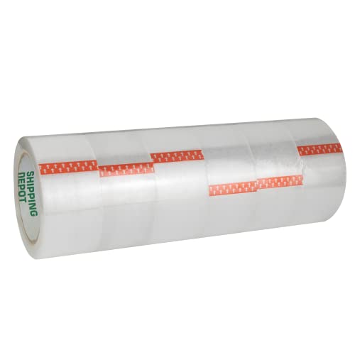 Shipping Depot Clear Packing Tape 1.6 mil - 2 inch x 110 Yards (144 Rolls) | Lightweight Packing, Shipping & Moving Supplies | Perfect for Sealing Boxes, Moving Homes & Office Relocation