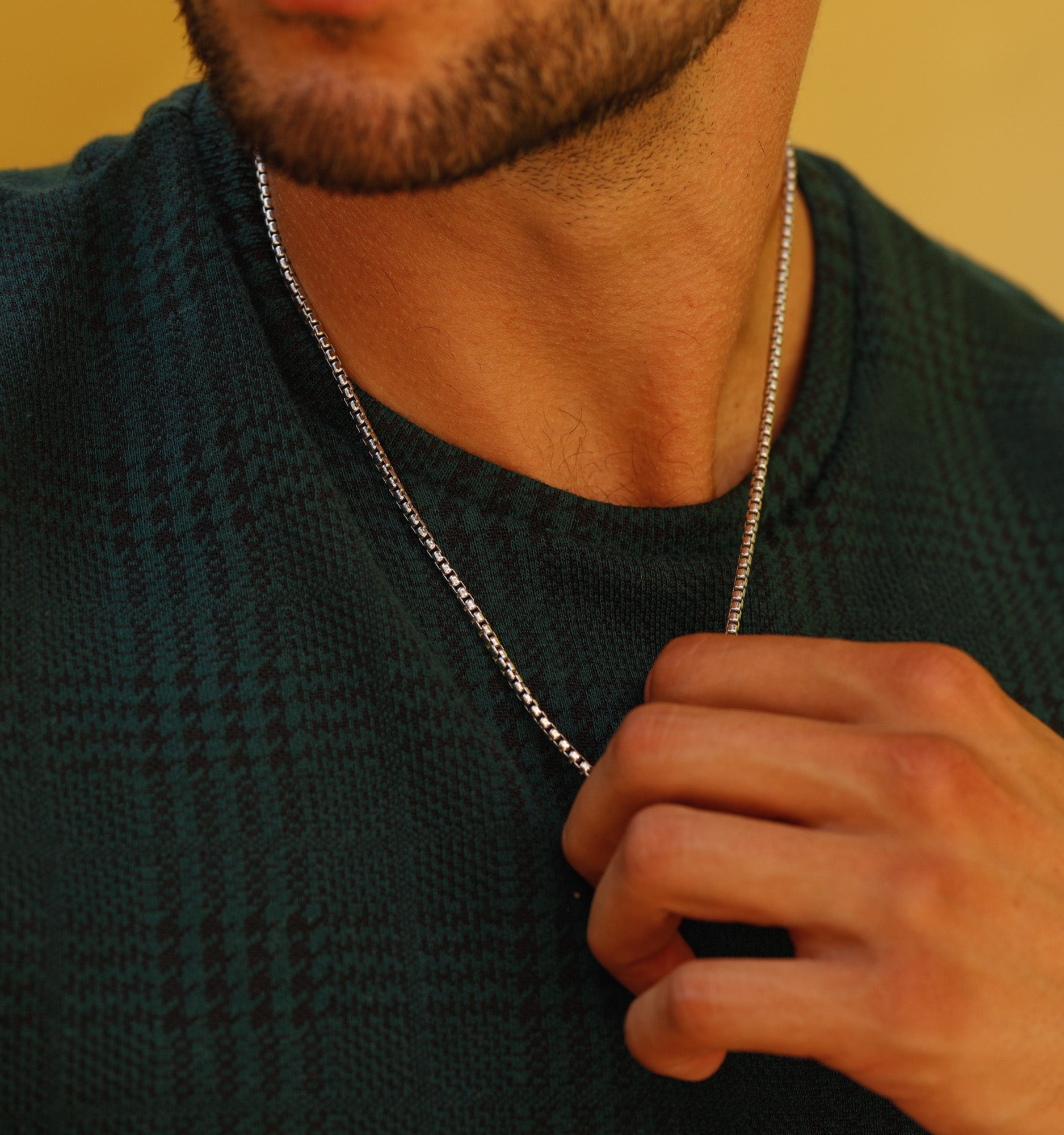 Sterling Silver Box Chain Necklace for Women - Elegant & Durable Jewelry Gift for Birthday, Anniversary & Everyday Wear