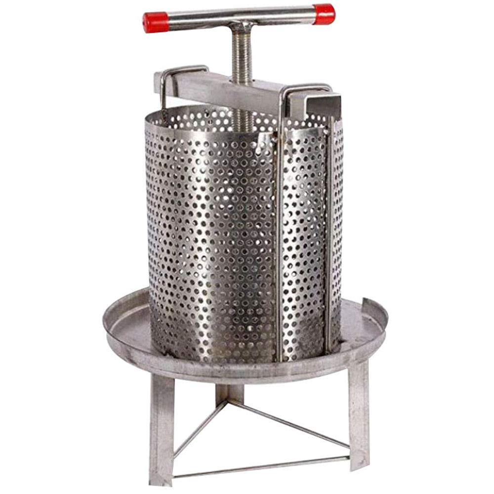 INTBUYING Manual Honey Extractor - Stainless Steel Mesh Honey Press for Home Beekeeping | Perfect for Harvesting Pure Honey from Combs in Your Backyard Apiary