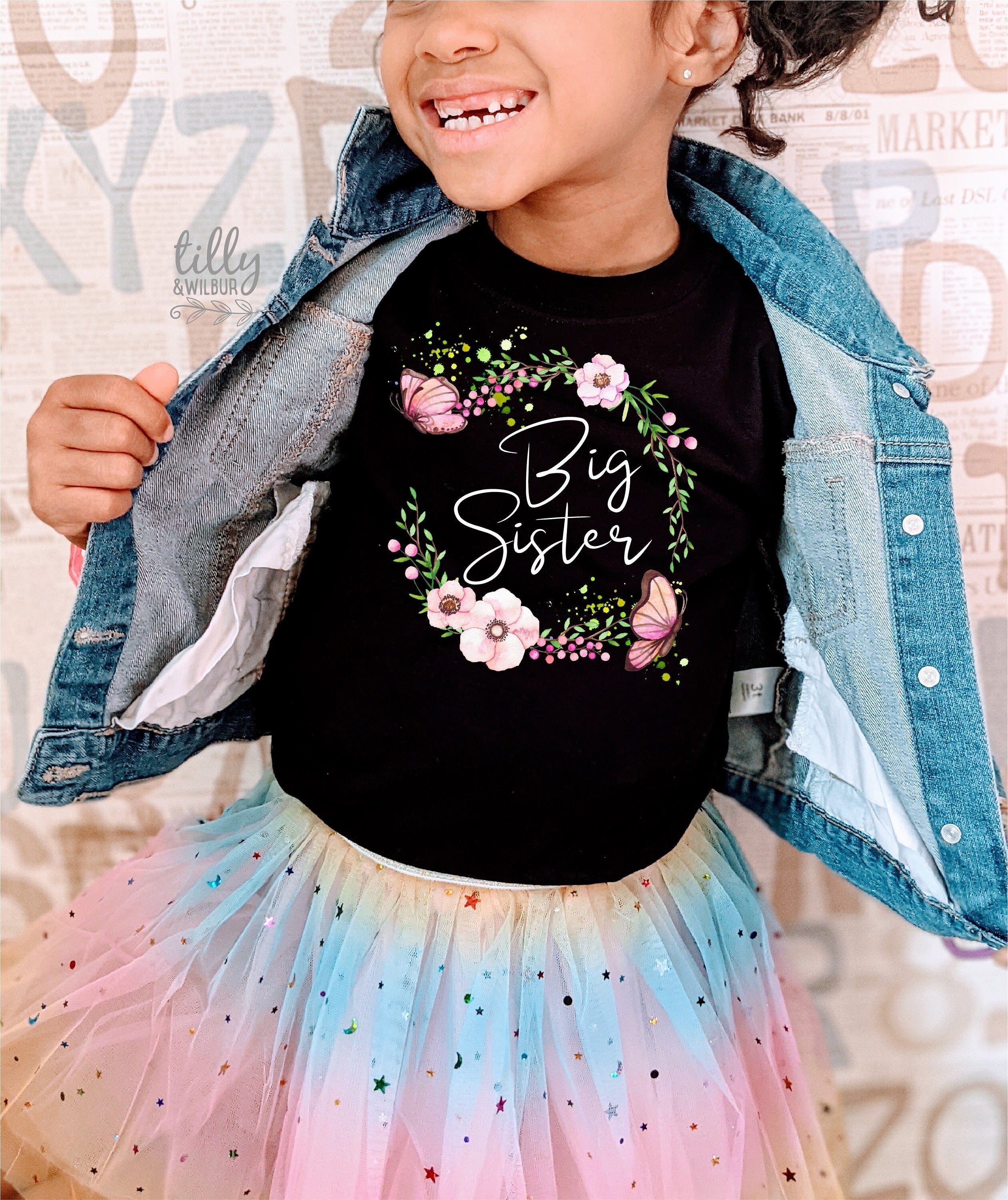 Big Sister T-Shirt - Comfortable & Stylish Graphic Tee for Women - Perfect for Sibling Love, Family Events & Casual Outfits