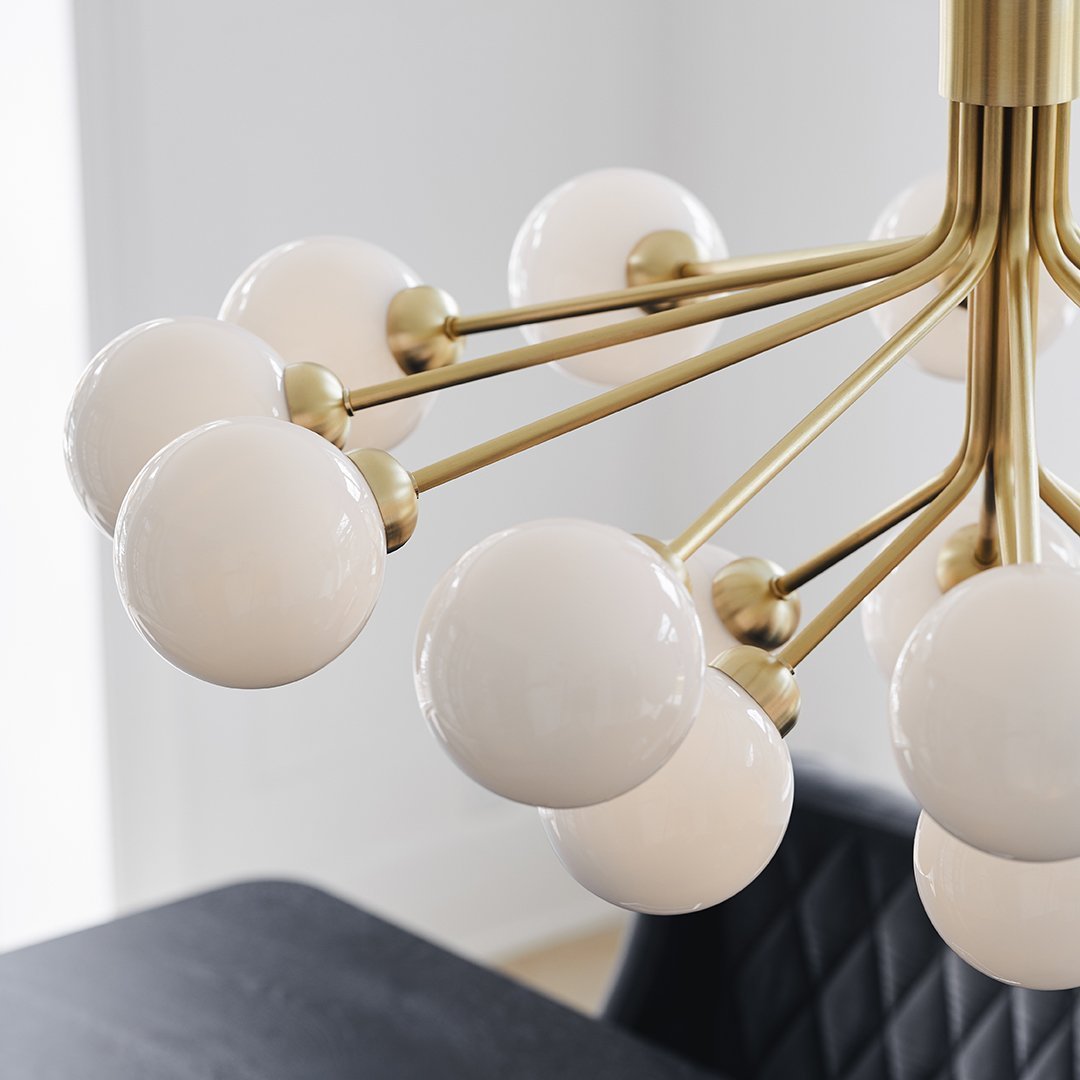 Apiales 18-Light Crystal Chandelier - Elegant Dining Room Lighting Fixture for Home Decor & Luxury Interior Design