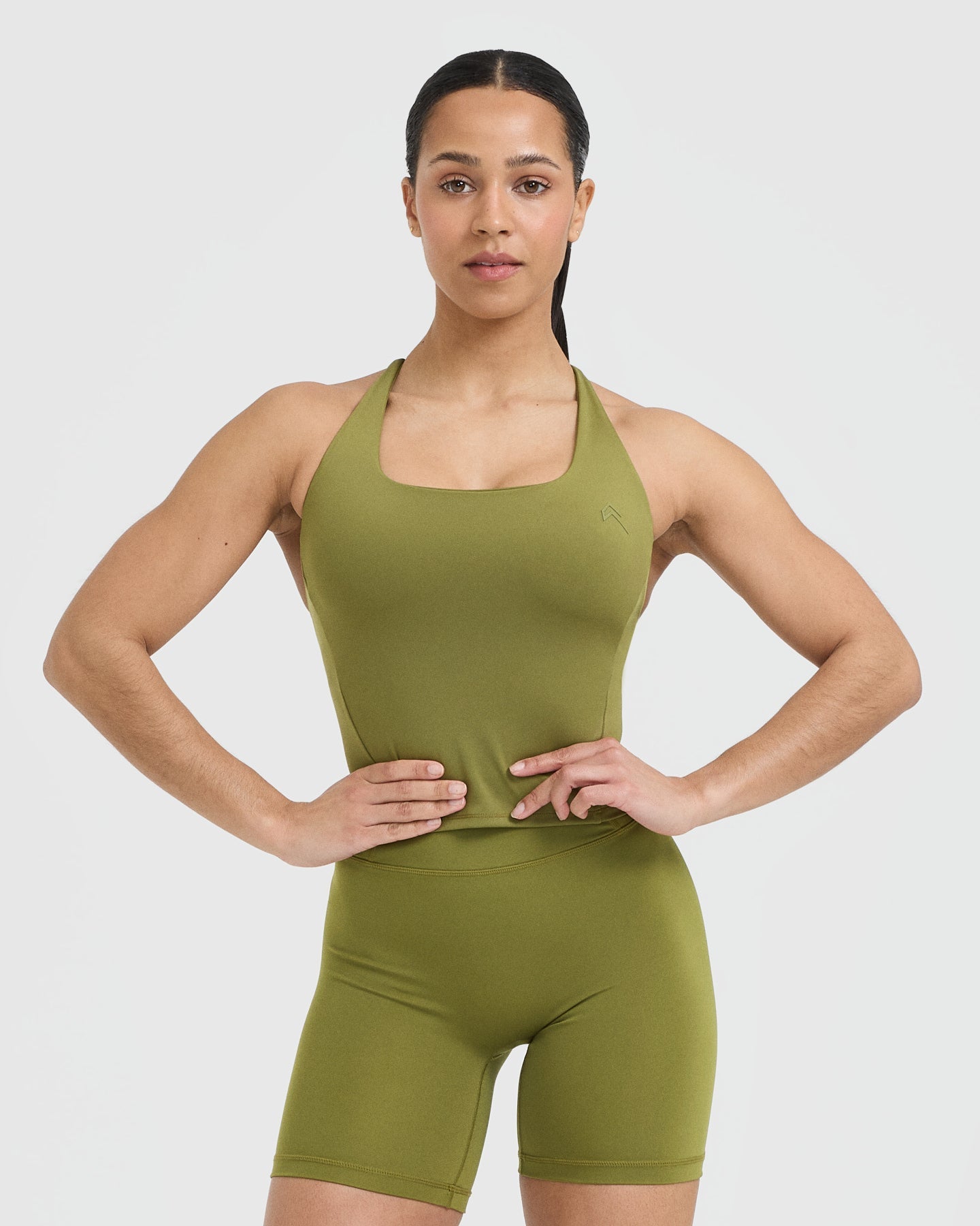 Timeless Square Neck Mid Vest for Women - Olive Green Casual Wear | Perfect for Layering, Office Outfits & Fall Fashion