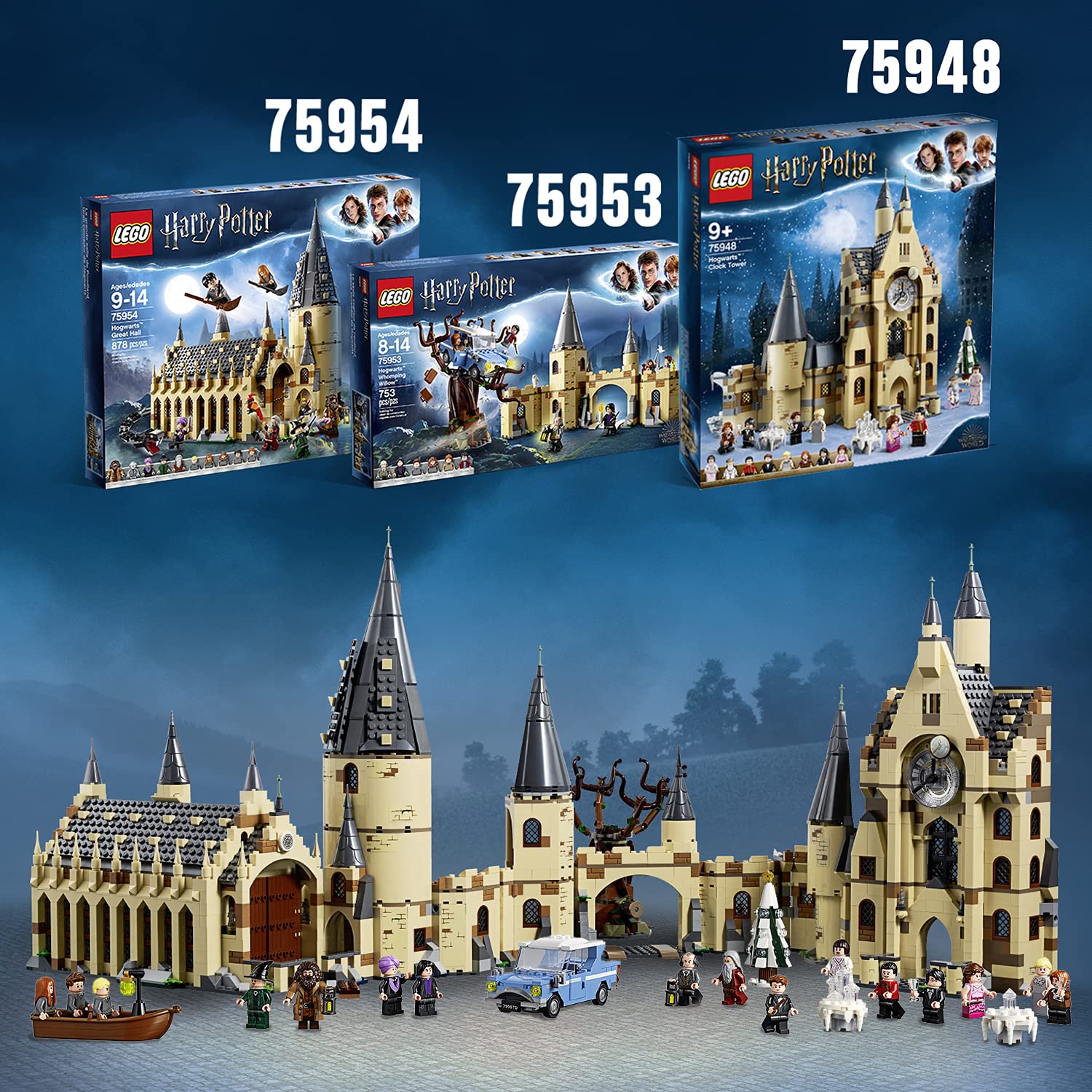 LEGO Harry Potter Hogwarts Clock Tower Building Set 75948 - Compatible with Great Hall & Whomping Willow Castle - Collectible Toy Gift for Kids & Adults - Perfect for Harry Potter Fans, Birthday Gifts & Home Decor