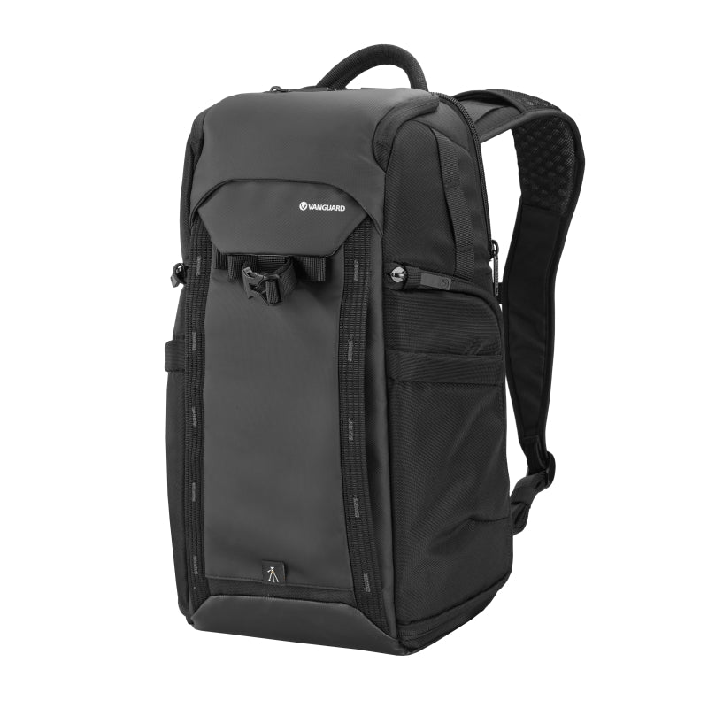 VEO S46 Black Camera Backpack with USB Charging Port & Side Access - Waterproof DSLR Bag for Photographers, Travel & Outdoor Shooting