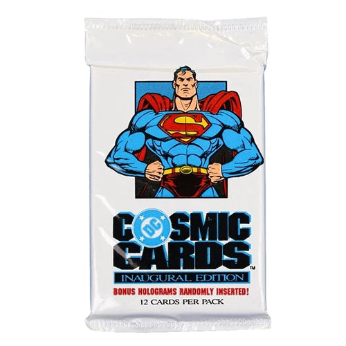 1991 Impel DC Cosmic Cards - Unopened Vintage Trading Card Pack - Perfect for Collectors & DC Comics Fans - Great for Display, Gifts & Nostalgic Collections