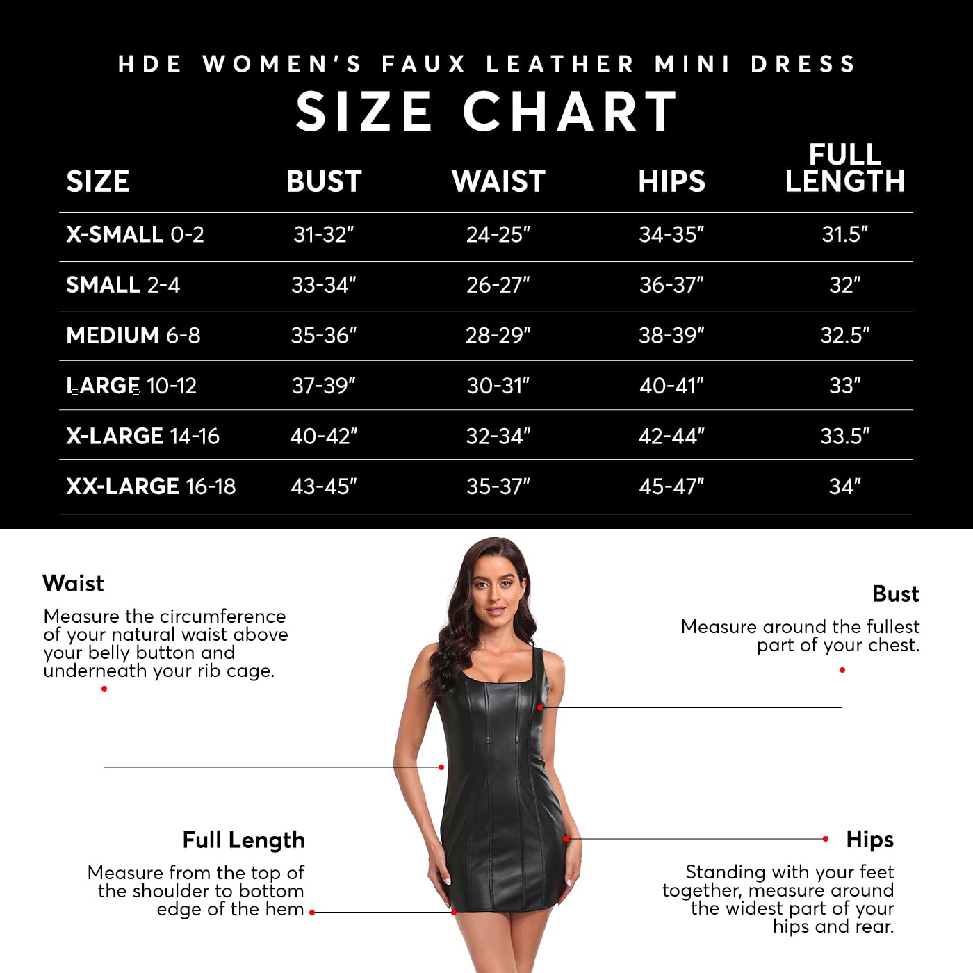 HDE Women's Faux Leather Square Neck Mini Dress - Sexy Bodycon Party Club Dress for Night Out, Date Night & Special Occasions