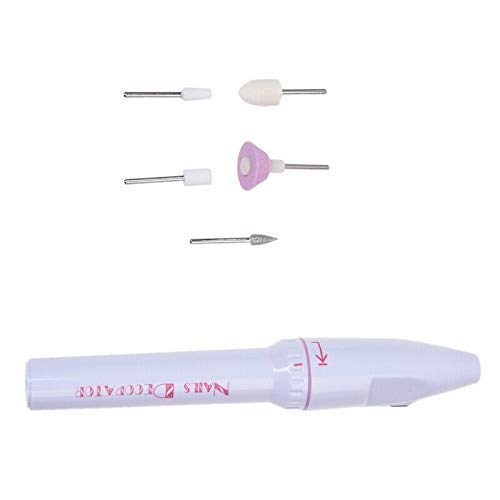 Ubersweet® Professional 5-Piece Electric Nail Drill Kit - Rechargeable Manicure Pedicure Set with Grinder & Nail Files for Salon & Home Use - Perfect for Nail Art, Acrylics & Gel Polish Removal
