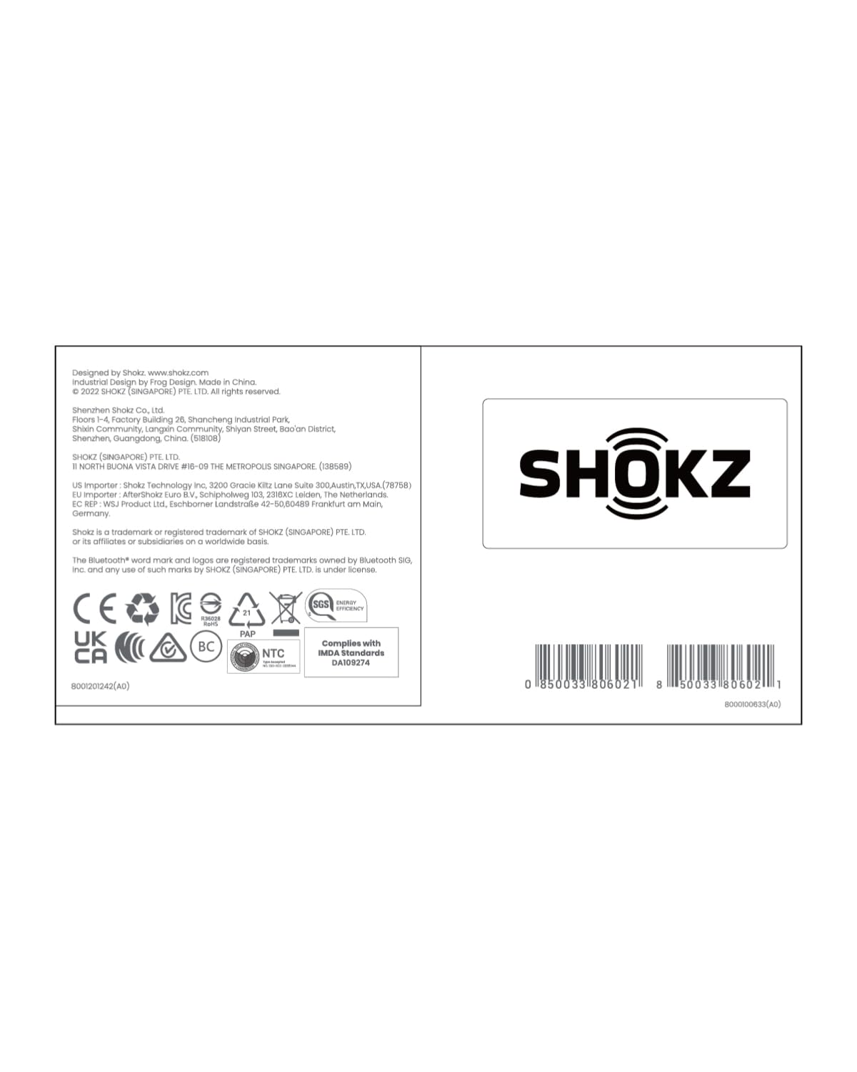 SHOKZ OpenRun (AfterShokz Aeropex) Open-Ear Bluetooth Bone Conduction Sports Headphones - Sweatproof Wireless Workout Headset with Built-in Mic for Running, Cycling, Gym & Outdoor Activities
