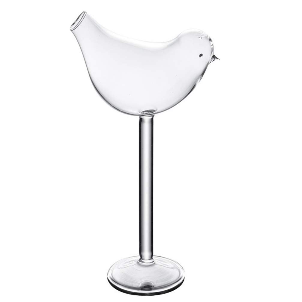 Elegant Bird-Shaped Cocktail Glass Goblet - Decorative Champagne & Red Wine Glass Cup for Home Bar, Restaurant, Party & Wedding Decor