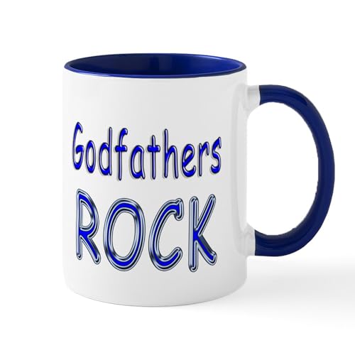 White/Navy Inside - Godfathers Rock Mug