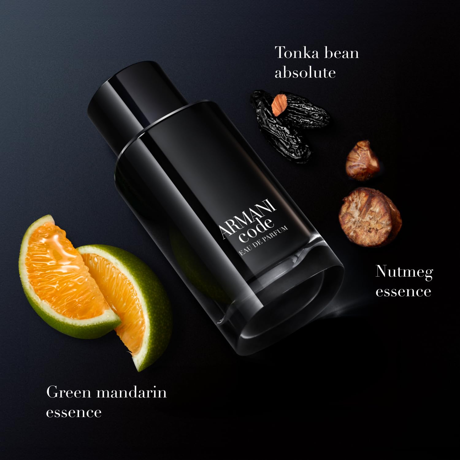 Armani Beauty Code Eau de Parfum for Men - Amber Fougère Spicy Cologne with Green Mandarin, Nutmeg & Tonka Bean Notes - Perfect for Date Night & Formal Occasions