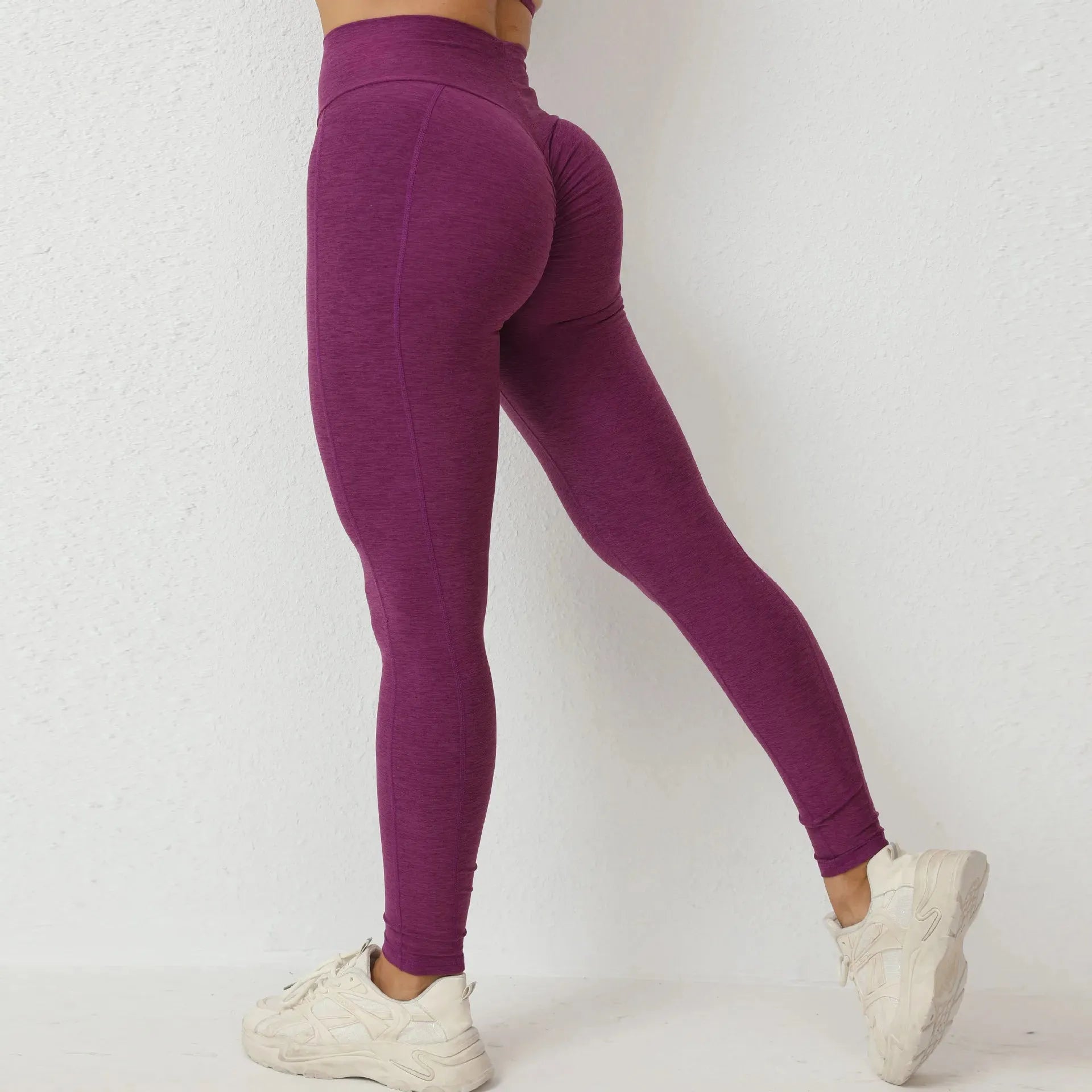 High Waist Nylon Scrunch Booty Yoga Pants for Women - Sexy Workout Leggings with Butt Lifting Design, Gym Tights & Activewear for Yoga, Running & Fitness Training