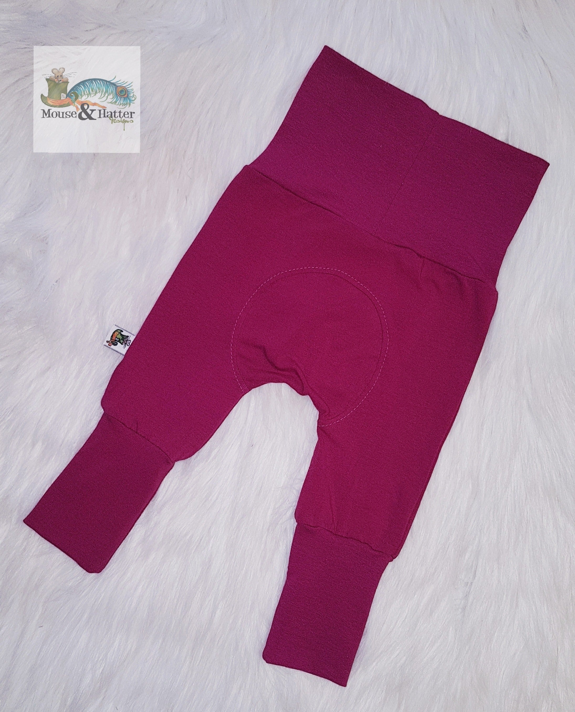 MINI Grow With Me Pants for Babies & Toddlers | Adjustable Waistband | Soft Cotton Stretchy Pants | Perfect for Playtime, Daycare & Family Outings