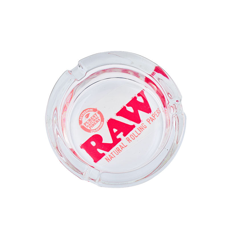 Premium Thickened Glass Ashtray - Heavy Duty Raw Glass Smoking Tray for Cigarettes & Cigars | Stylish Home Decor for Living Room, Patio, or Office Use