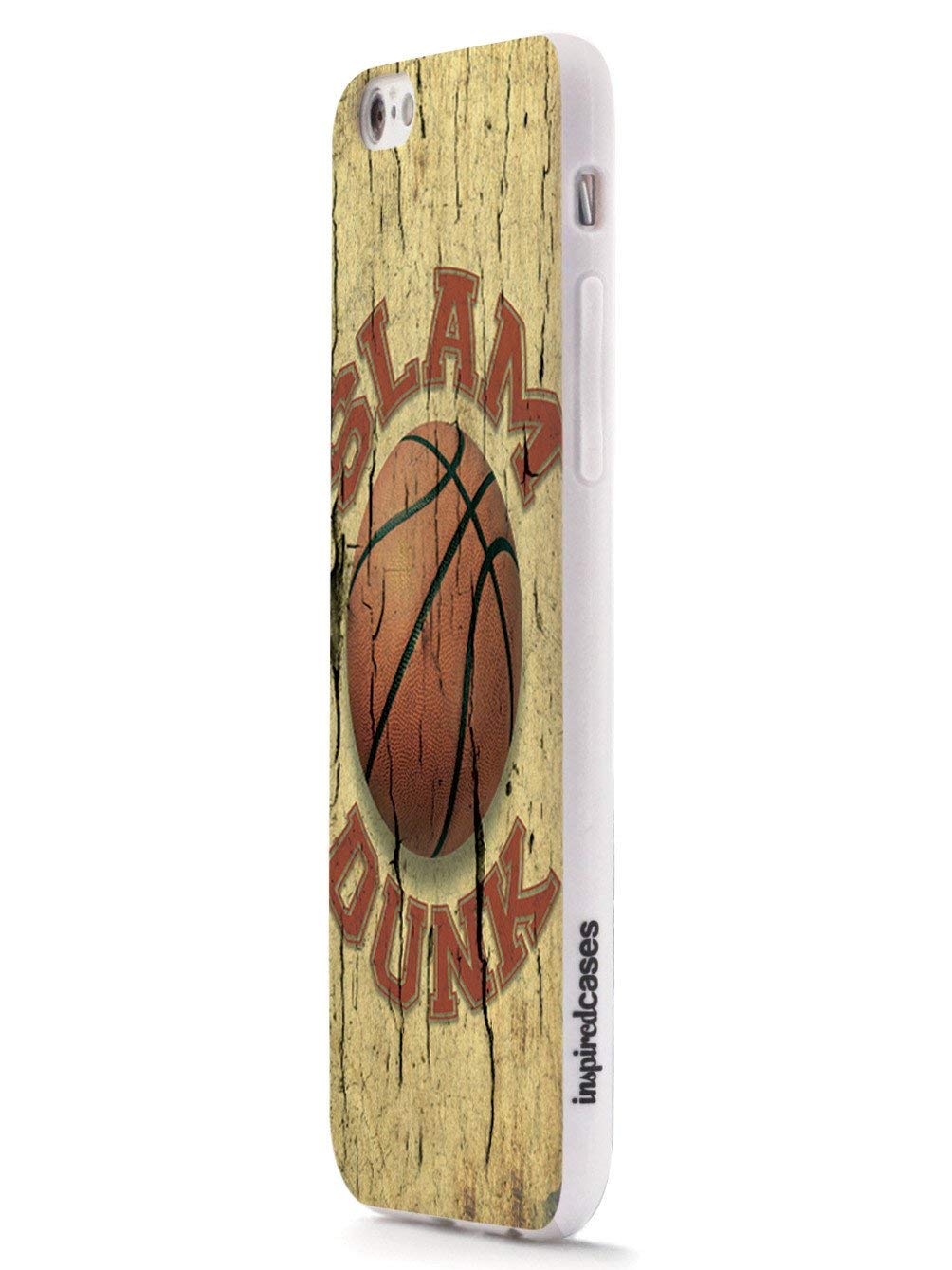 **Inspired Cases - Shockproof iPhone 8 Plus Case with 3D Textured Design - Slam Dunk Basketball Theme - Protective Cover for Apple iPhone 8 Plus - Perfect for Sports Fans & Daily Use**