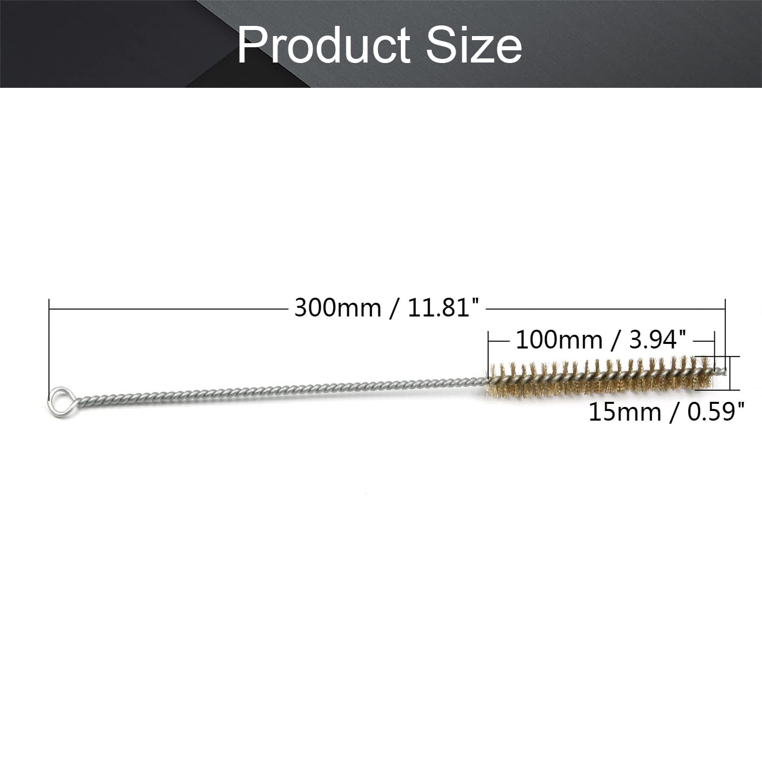 **Utoolmart Copper Wire Cleaning Brush - 0.6