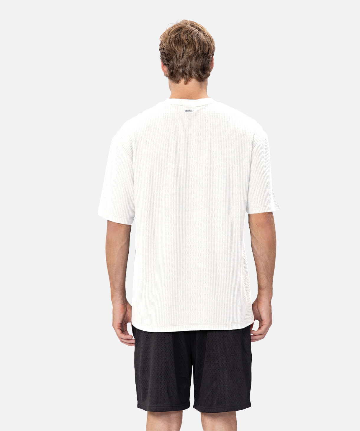 The Earl Waffle Tee - Soft Cotton Crewneck T-Shirt for Men - White - Casual Wear & Layering Essential