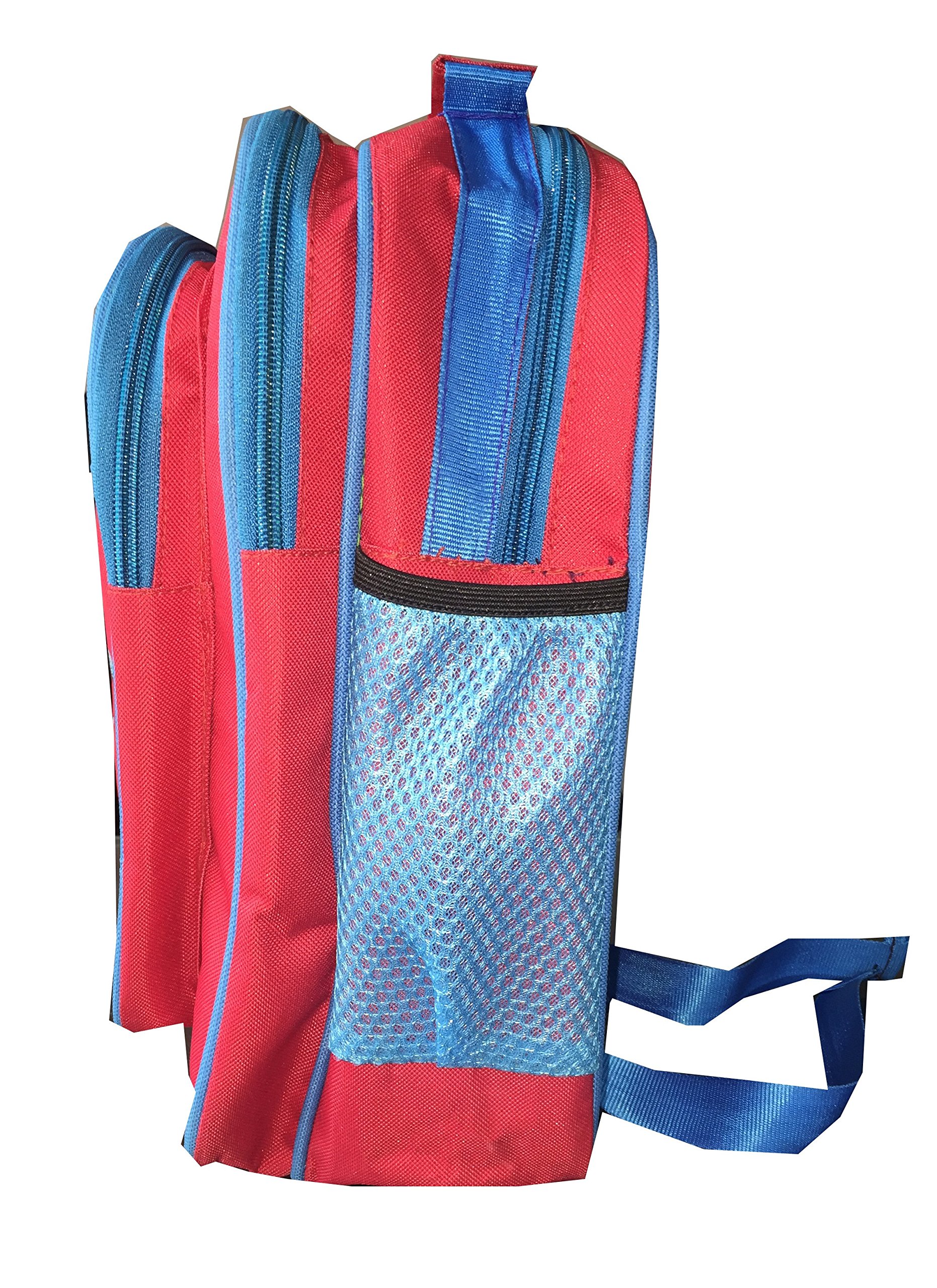 Apnav Waterproof Kids School Backpack with Red and Blue Design - Lightweight, Durable for School, Travel, and Outdoor Activities