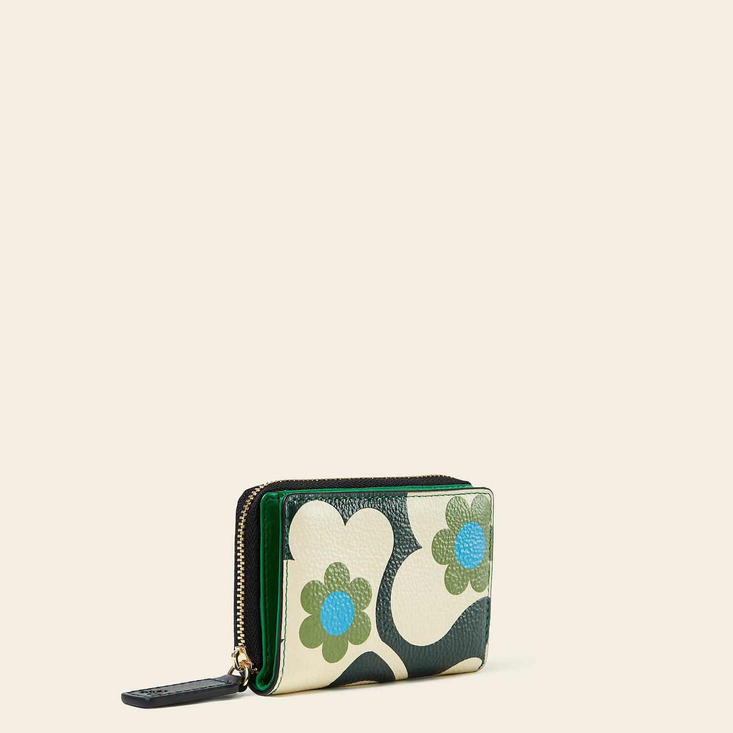 Viola Small Wallet - Compact & Stylish Japonica Spruce Leather Wallet for Women - Perfect for Everyday Use, Travel & Minimalist Lifestyle