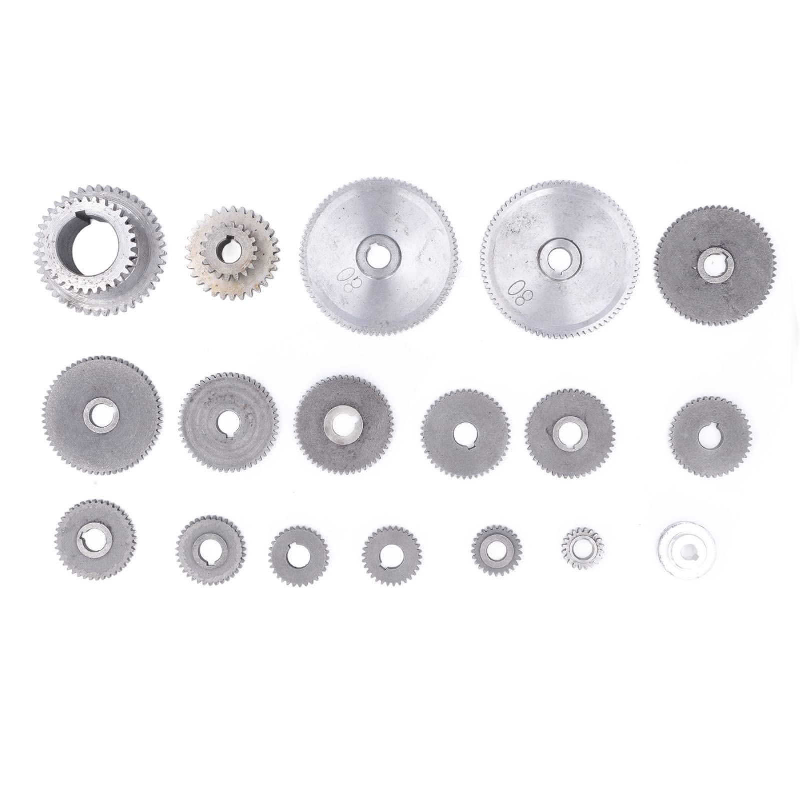 Metal Gear Kit - Mini Gears Set for CJ0618 Lathe Cutting Machine | Multiple Sizes | Replacement Parts for Metalworking & DIY Projects