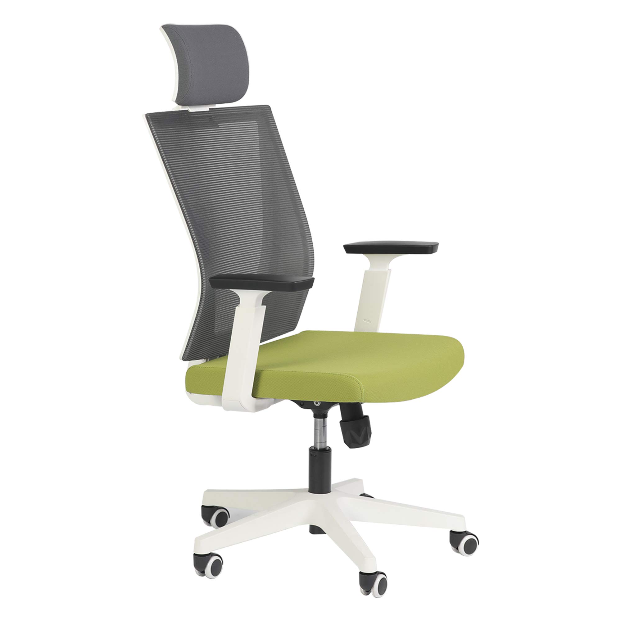 Ergonomic Swivel Office Chair with Adjustable Height, Soft Headrest & Breathable Mesh Back - Comfortable Executive Desk Chair for Home Office, Workstation & Conference Room Use