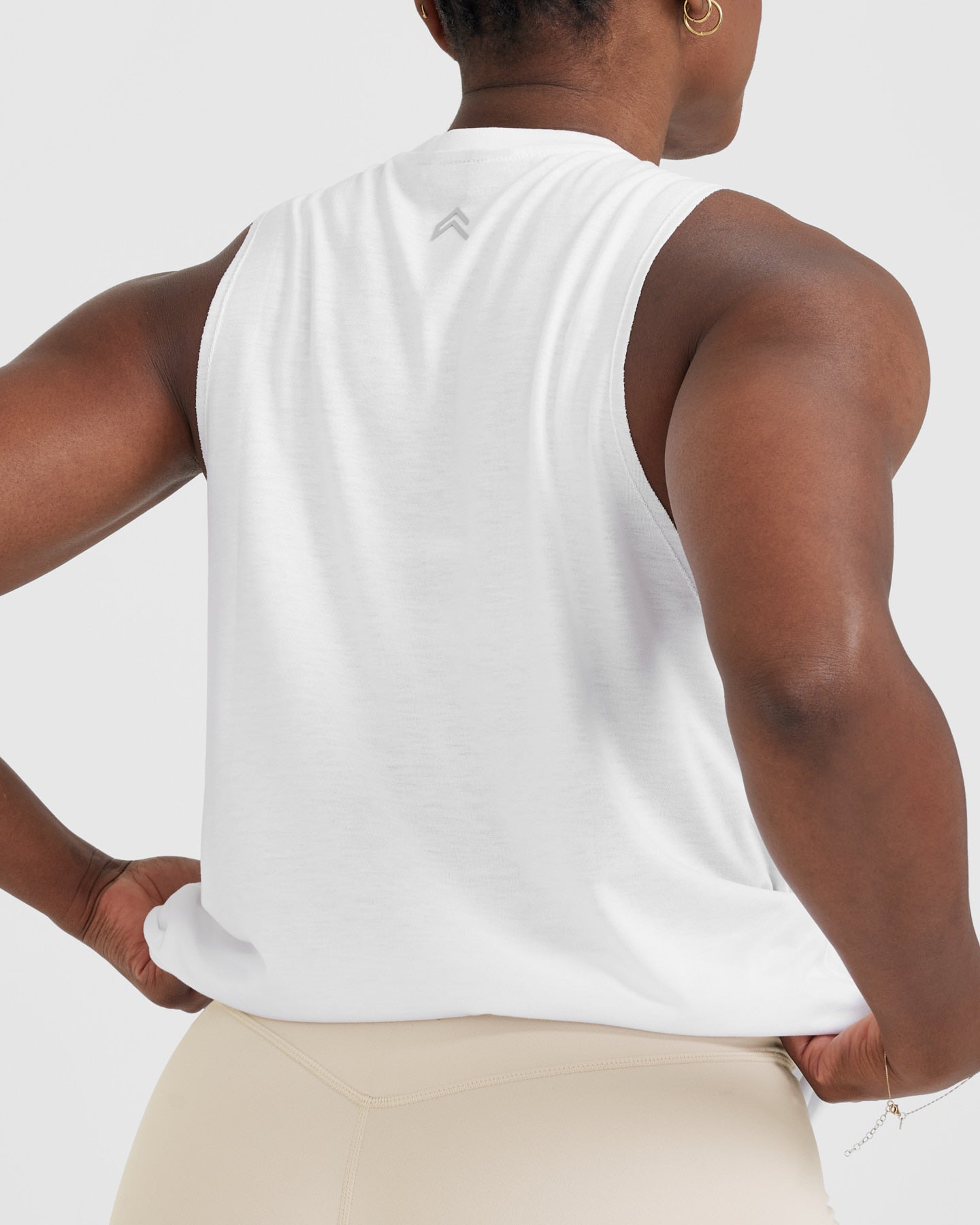 Go To Muscle Vest for Men - Breathable Workout Tank Top in White | Gym, Running & Fitness Training