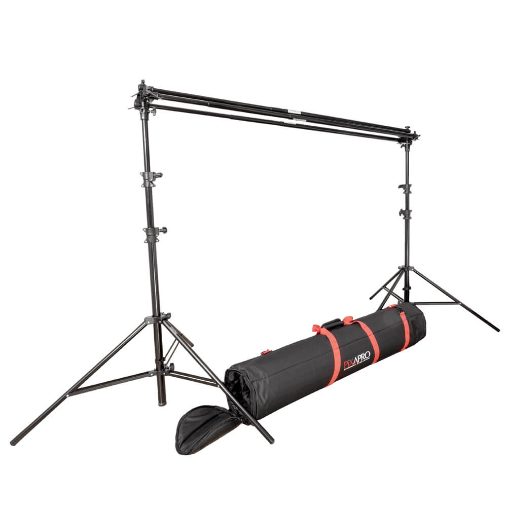 Heavy Duty Triple Telescopic Photography Background Stand - Professional Studio Backdrop Support for Photo Video Shooting, Live Streaming, and Events