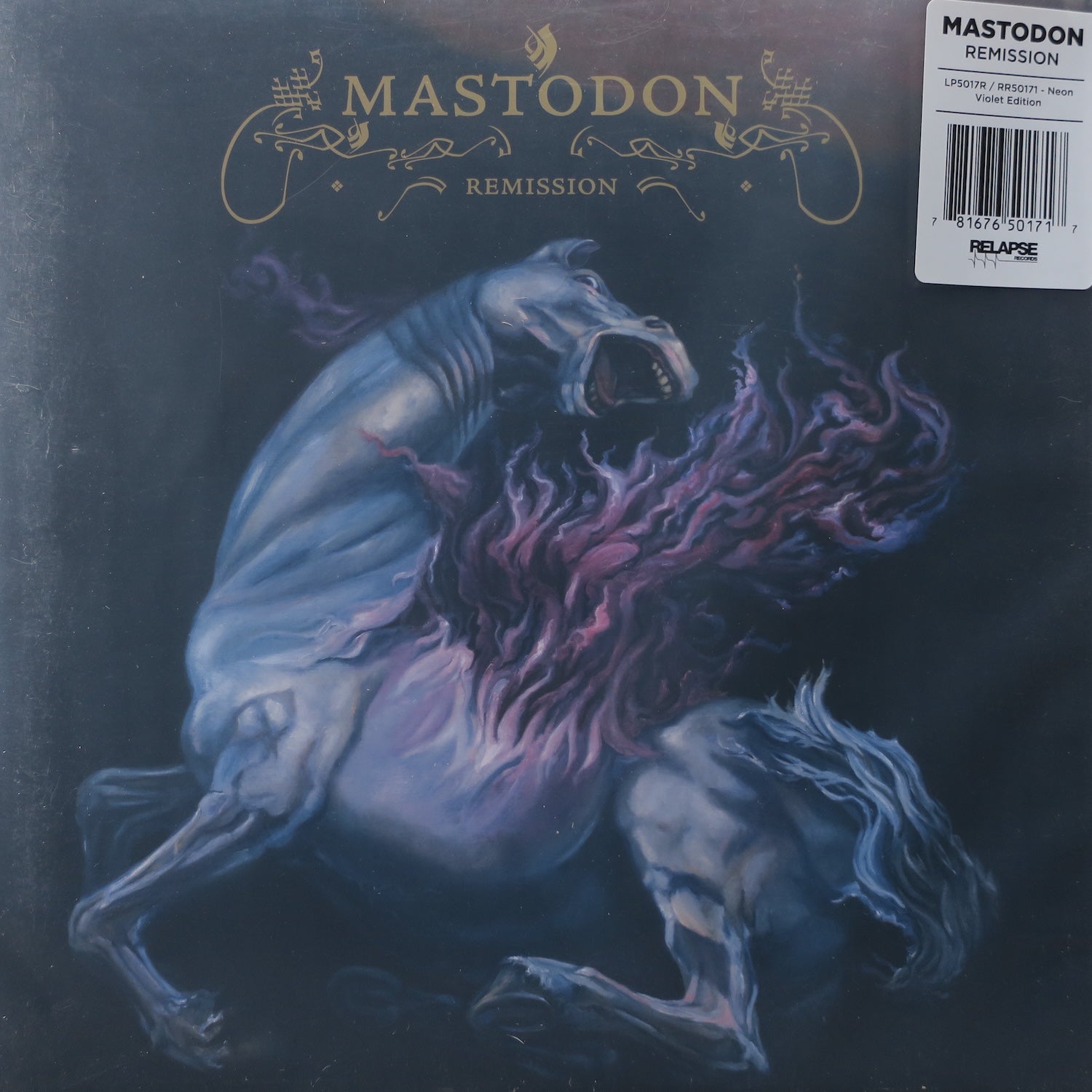 MASTODON 'Remission' Limited Edition Neon Violet Vinyl 2LP Record - Heavyweight Vinyl for Audiophiles & Collectors - Perfect for Rock Music Lovers & Vinyl Enthusiasts