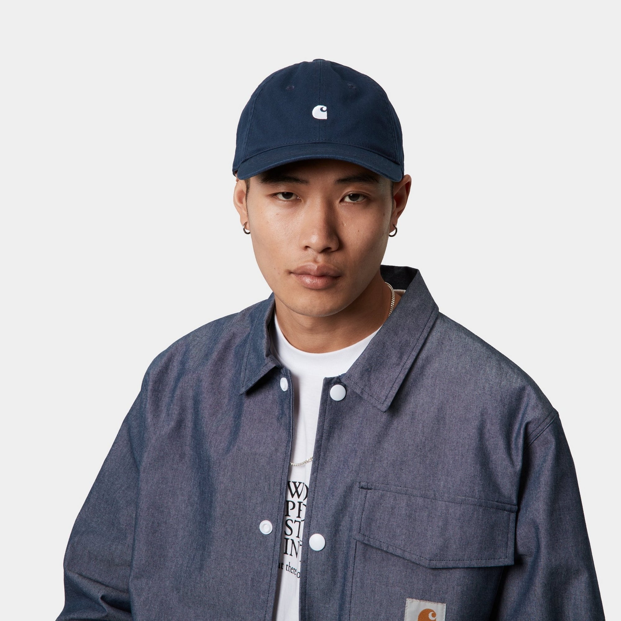 Madison Logo Cap - Stylish Baseball Hat for Men & Women | Mizar White | Perfect for Outdoor Sports, Casual Wear & Fashion Accessories