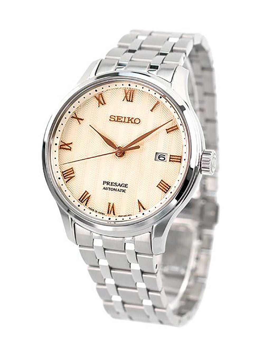 SEIKO Presage Mechanical Watch SARY185 - Japanese Garden Design, Made in Japan, Men's Automatic Timepiece | Perfect for Formal Events & Business Attire
