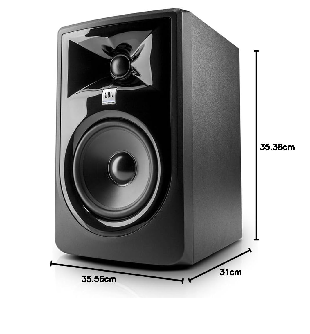 JBL Professional 305P MkII 5-Inch 2-Way Powered Studio Monitor Speakers (Pair, Black) - Active Near Field Monitors for Music Production, Recording Studio, Home Theater & Desktop Computer Hi-Fi Audio