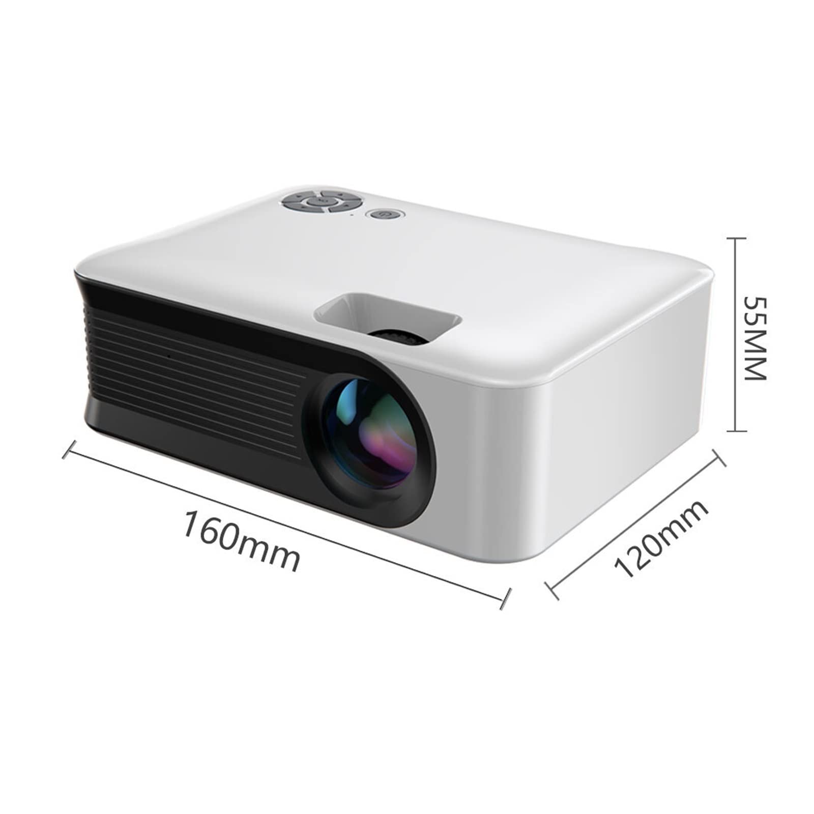 Portable HD LED Projector with WiFi Sync for Smartphones & TVs - Home Theater, Outdoor Movie Nights, Gaming, and Presentations