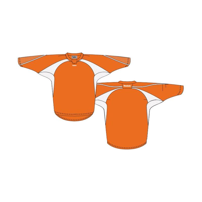 Custom Two-Tone Burnt Orange & White Jersey - Breathable & Lightweight for Sports & Casual Wear - Perfect for Football, Basketball & Fan Apparel