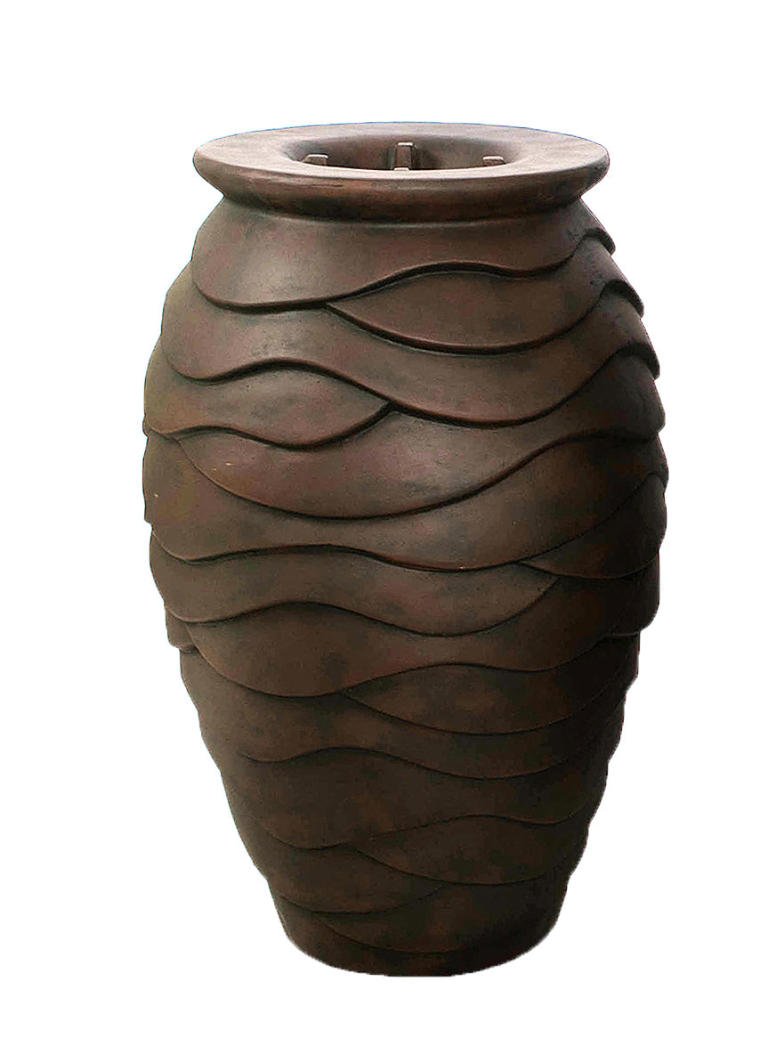 Elegant Scalloped Urns for Home Decor - Perfect for Floral Arrangements, Centerpieces, and Outdoor Garden Displays