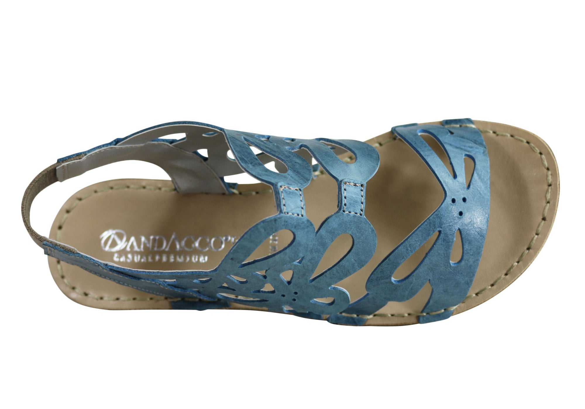 Andacco Desiree Women's Comfortable Flat Leather Sandals - Handmade in Brazil - Perfect for Beach, Vacation & Summer Outfits