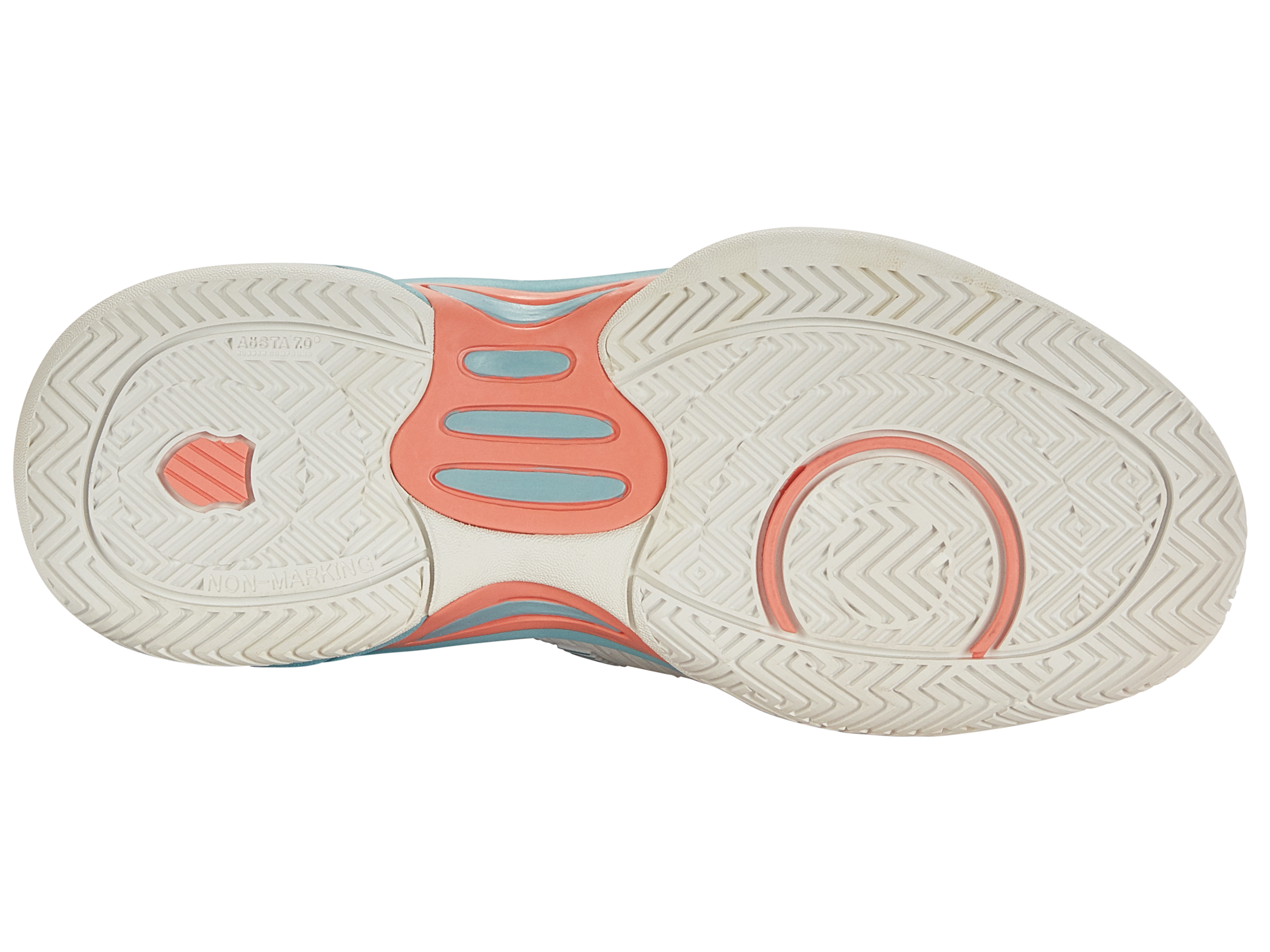 Hypercourt Express 2 Tennis Shoes - Blanc de Blanc/Nile Blue/Desert Flower Colorway | Lightweight & Durable Court Shoes for Women | Perfect for Tennis, Pickleball & Casual Wear