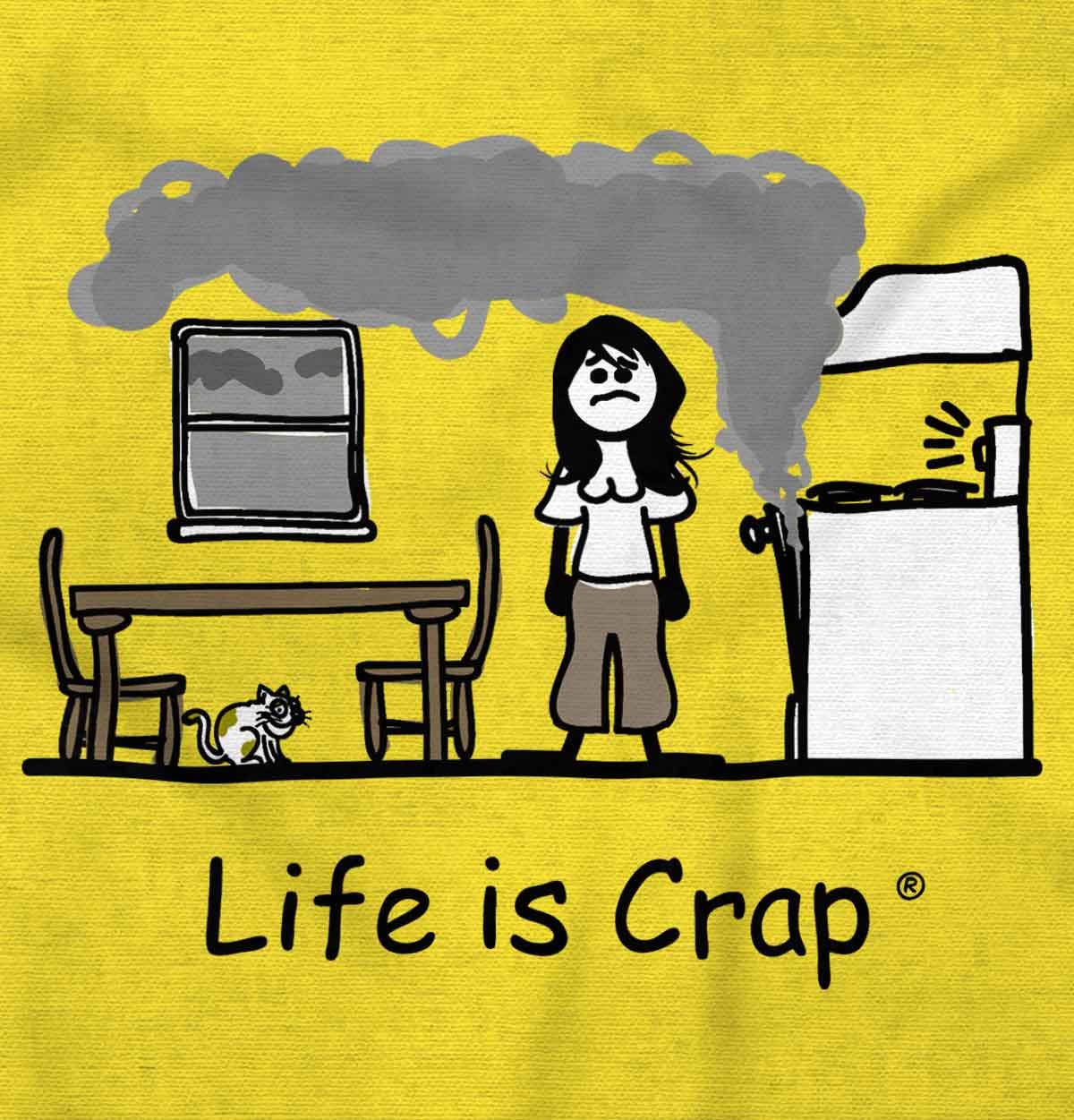Funny Burnt Oven Cooking Baking Graphic T-Shirt for Women - Daisy Design | Perfect for Chefs, Bakers & Food Lovers